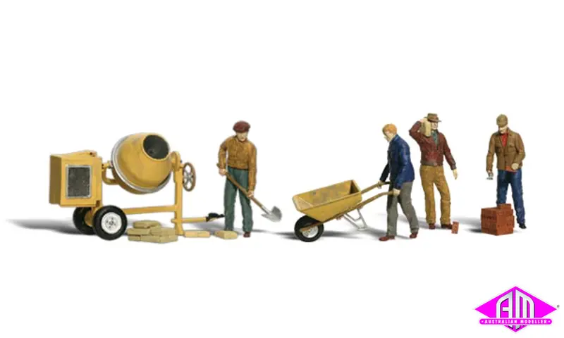 A1901 - Scenic Accents - Masonry Workers (Ho Scale) 1