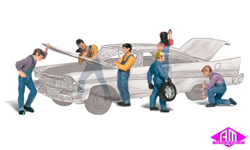 A1914 - Scenic Accents - Auto Mechanics (Ho Scale) 1