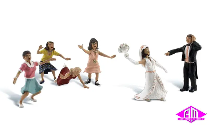 A1932 - Scenic Accents - Wedding Bouquet Toss (Ho Scale) 1