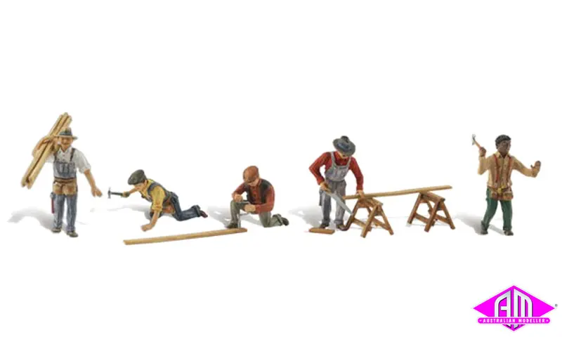 A1947 - Scenic Accents - Carpenter Crew (Ho Scale) 1