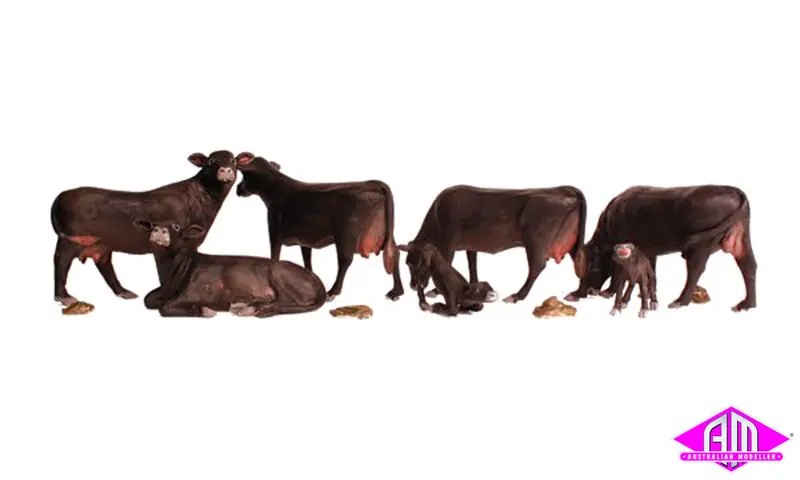 A1955 - Scenic Accents - Black Angus Cows (Ho Scale) 1