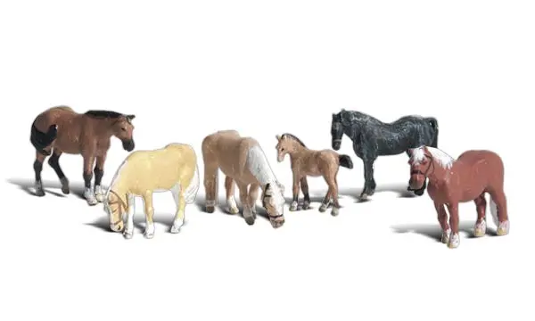 A2141 - Farm Horses (N Scale) 1