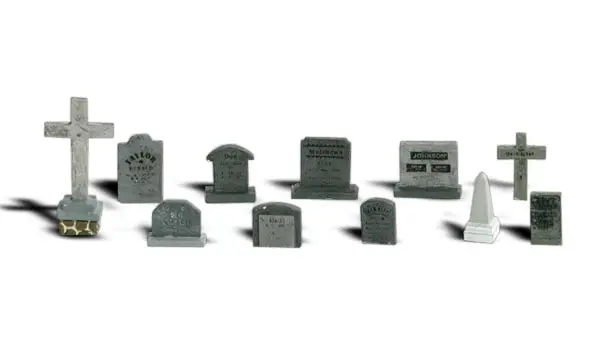 A2164 - Tombstones (N Scale) 1
