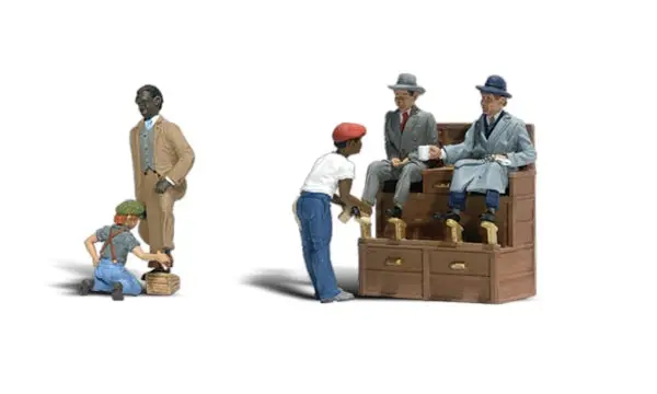 A2176 - Shoe Shiners (N Scale) 1