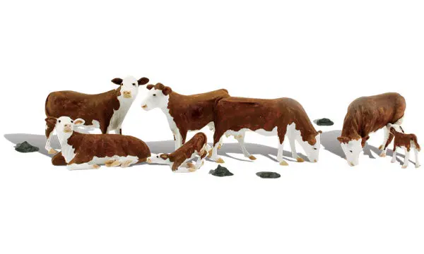 A2767 - Hereford Cows (O Scale) 1