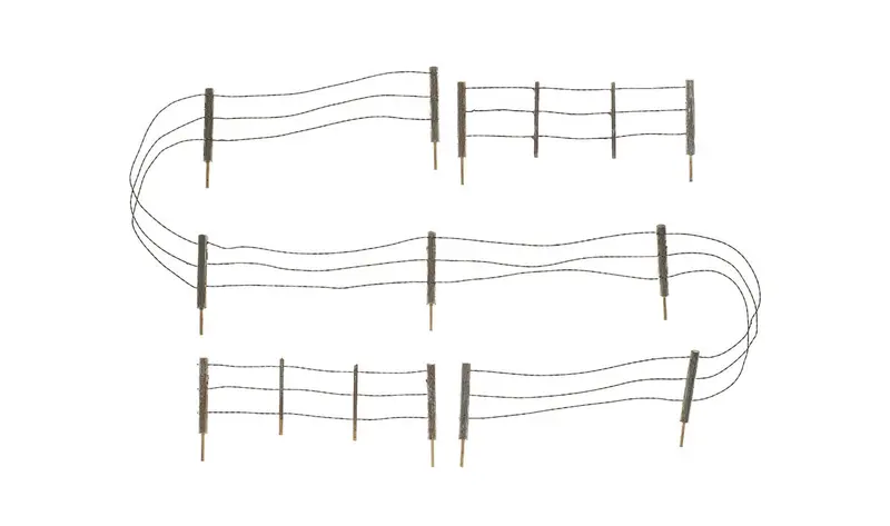 A2990 - Barbed Wire Fence (N Scale) 1