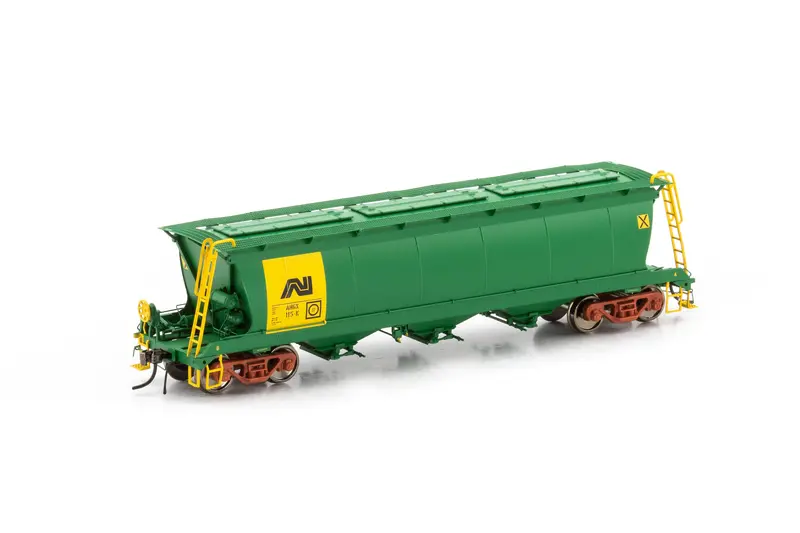 Ahgx Grain Hopper - An Green/Yellow, 4 Car Pack Sgh-12 1