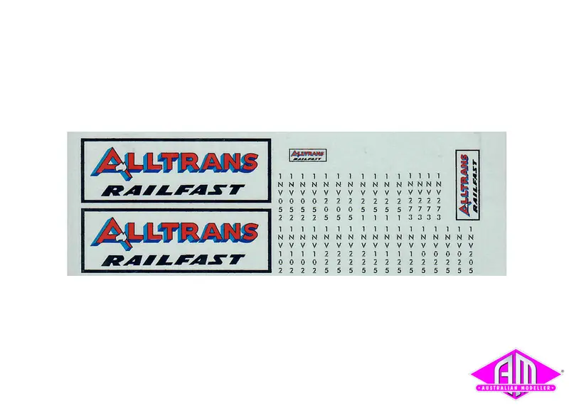 Alltrans Railfast Decal Lcd-20 1
