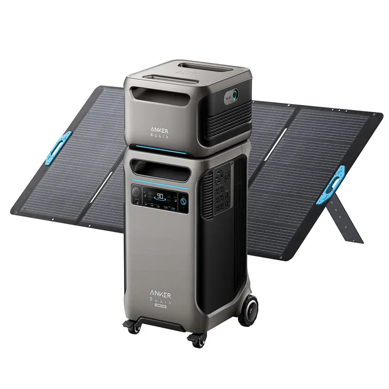 Anker Solix F3800 3840Wh | 6000W Portable Power Station W/ Bp3800 Expansion Battery & 400W Solar Panel 1