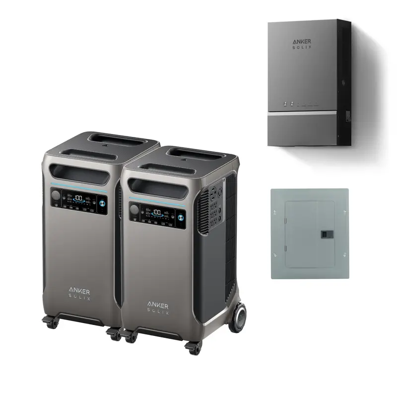 Anker Solix F3800 3840Wh | 6000W Portable Power Station W/ Home Power Panel Cable & Home Power Panel & Sub Panel 1