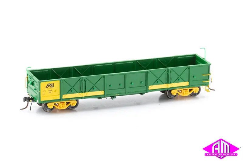 Aogf Open Wagon Australian National Green / Yellow Welded Body Fto314 (3 Pack) 1