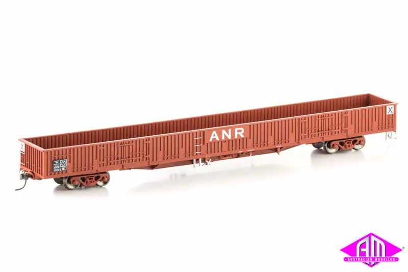 Aoox Open Wagon With Doors, Anr Red, 4 Car Pack Sow-6 1