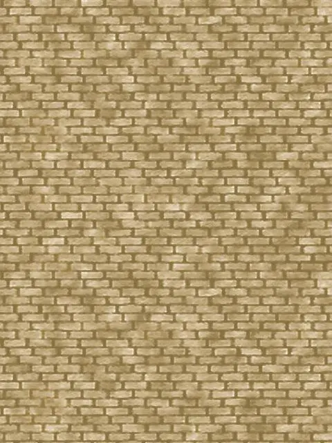 Ap-Bm005 - Art Printers - Backscenes Building Paper - Yellow Brick (Ho Scale) 1