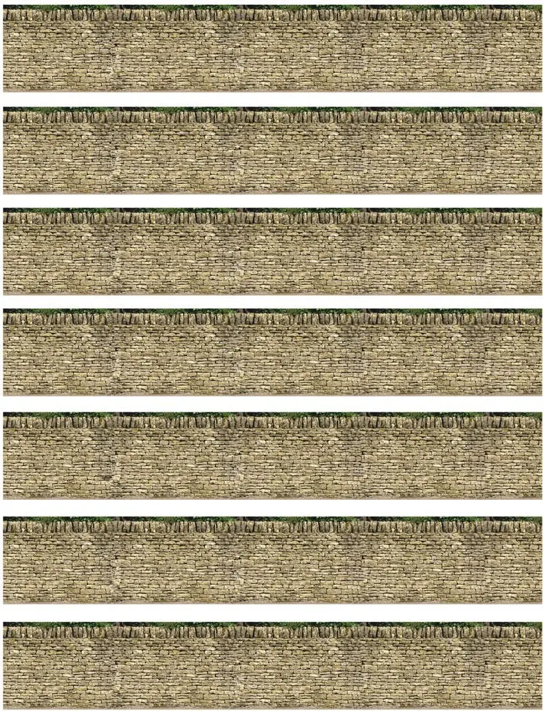Ap-Bm026 - Art Printers - Backscenes Building Paper - Single Dry Stone Wall (Ho Scale) 1