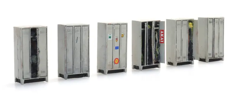 Artitec - Lockers - 6Pc (Ho Scale) 1