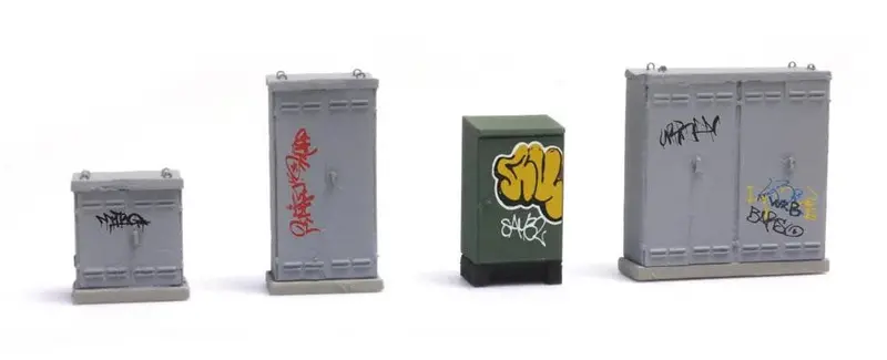 Artitec - Nl Switchboxes With Graffiti (Ho Scale) 1
