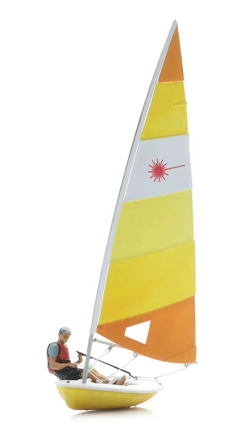 Artitec - Sailing Boat Laser Sailing + Figure (Ho Scale) 1
