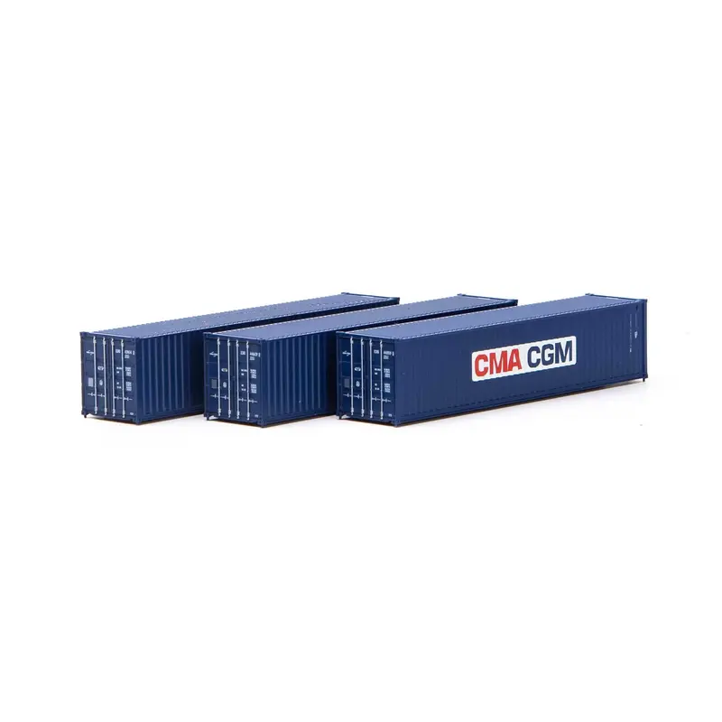 Ath17637 - 40' Low-Cube Container - Cma-Cgm 3Pc (N Scale) 1