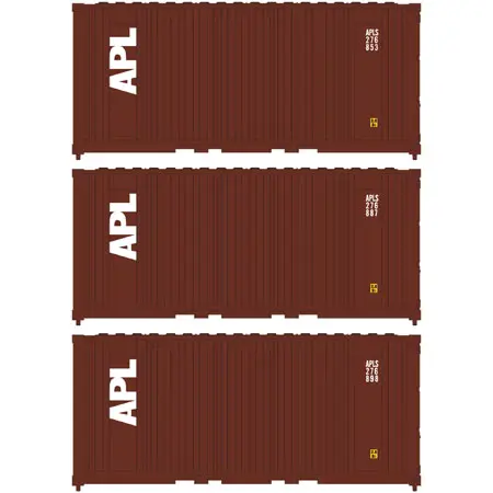 Ath17693 - 20' Panel Side Container - Apl 3Pc (N Scale) 1