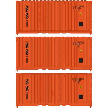 Ath17698 - 20' Panel Side Container - Ssi 3Pc (N Scale) 1
