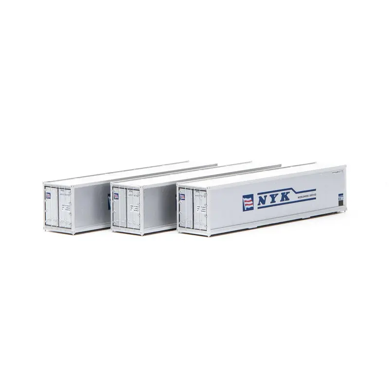 Ath17705 - 40' Smooth Side Container - Nyk 3Pc (N Scale) 1