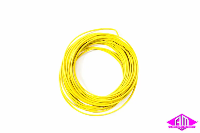 Atlas - 20 Gauge Layout Wire 15Mt Coil Yellow 1