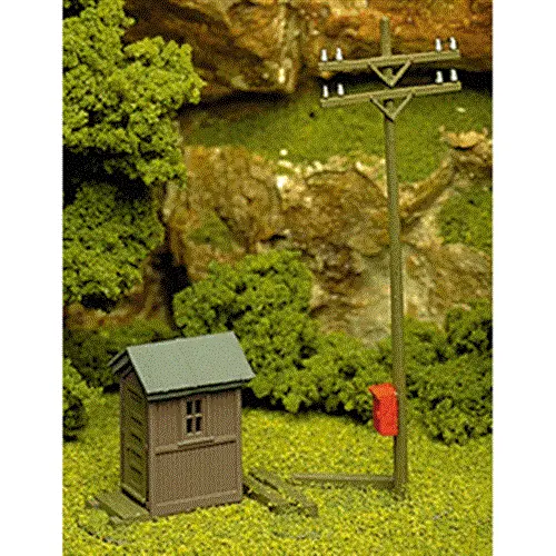 Atlas - At-0705 - Telephone Shanty & Pole Kit (Ho Scale) 1
