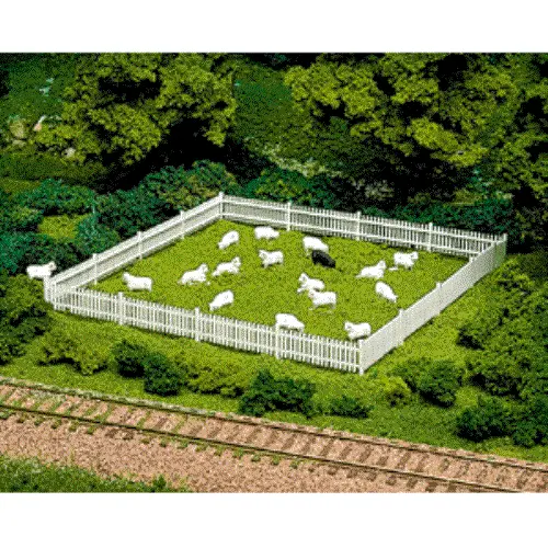 Atlas - At-0779 - Sheep - 18 White, 1 Black (Ho Scale) 1