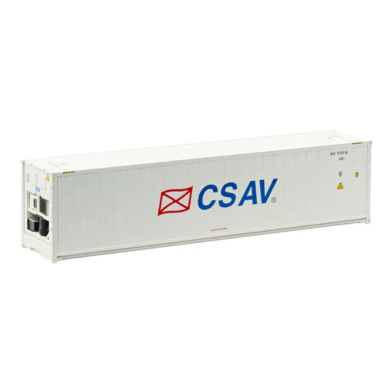 Atlas - At-20006722 - 40' Refrigerated Container [3-Packs] Csav - Set #1 - Crlu 7253254, Crlu 7253275, Crlu 7253296 - White/Blue/Red (Ho Scale) 1