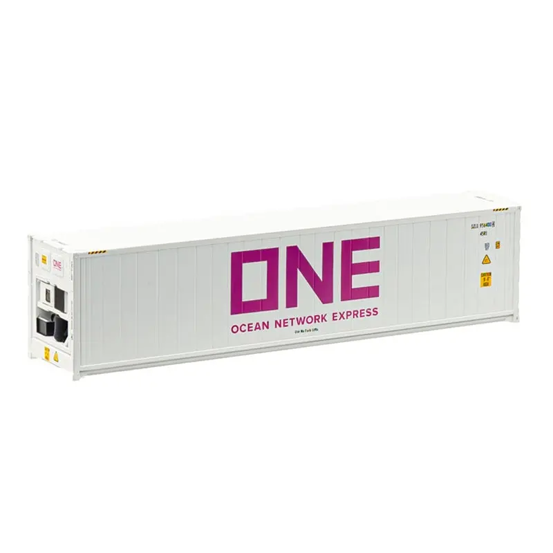 Atlas - At-20006727 - 40' Refrigerated Container [3-Packs] One - Set # 2 - Szlu 9555316, Szlu 9563862, Szlu 9548908 White/Pink (Ho Scale) 1