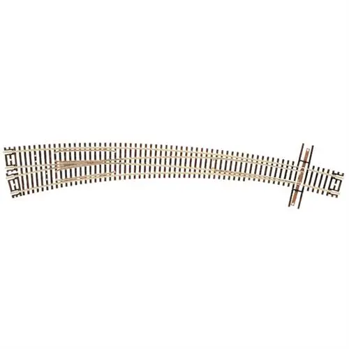 Atlas - At-2058 - Left Hand Curved Turnout 21.25”/15", Code 55, (N Scale) 1