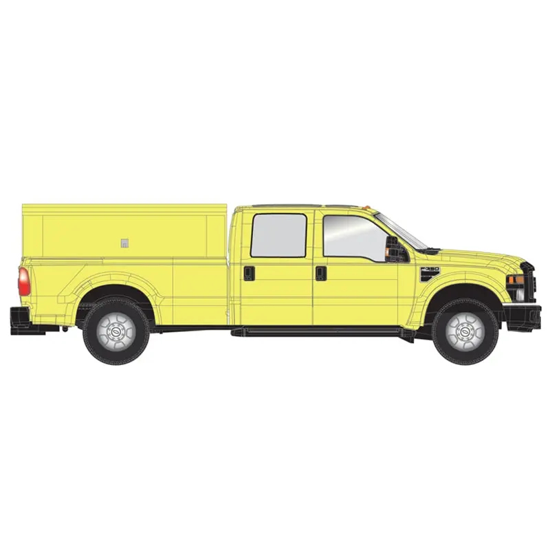 Atlas - At-35000003 - Ford F-350 Pickup Truck - Yellow Ute With Canopy (Ho Scale) 1