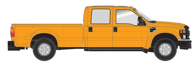 Atlas - At-35000004 - Ford F-350 Pickup Truck - Orange Ute - Open Tray (Ho Scale) 1