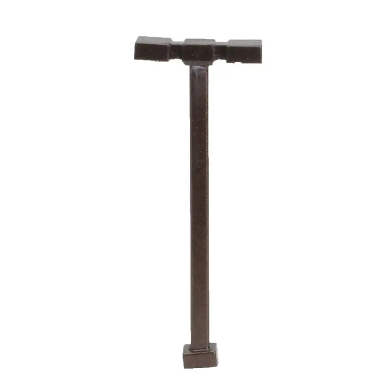 Atlas - At-70000187 - Double Arm Square Light - Bronze - 15Ft - Warm Led - 3Pc (N Scale) 1