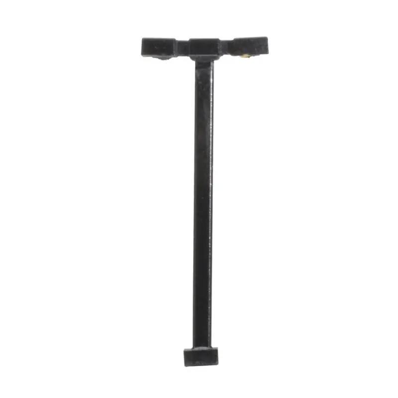 Atlas - At-70000189 - Double Arm Square Light - Black - 15Ft - Warm Led - 3Pc (N Scale) 1