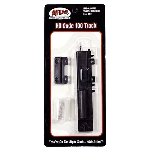 Atlas - Point Switch Left, Manual, Code 100, Ho Scale 1
