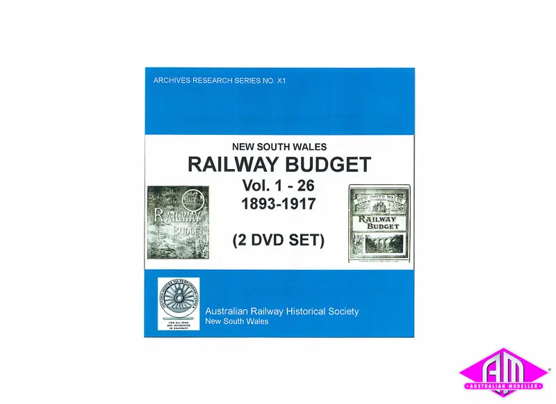 Australian Railway Historical Society, New South Wales - Railway Budget Vol. 1-26 (1893-1917) (Discontinued) 1