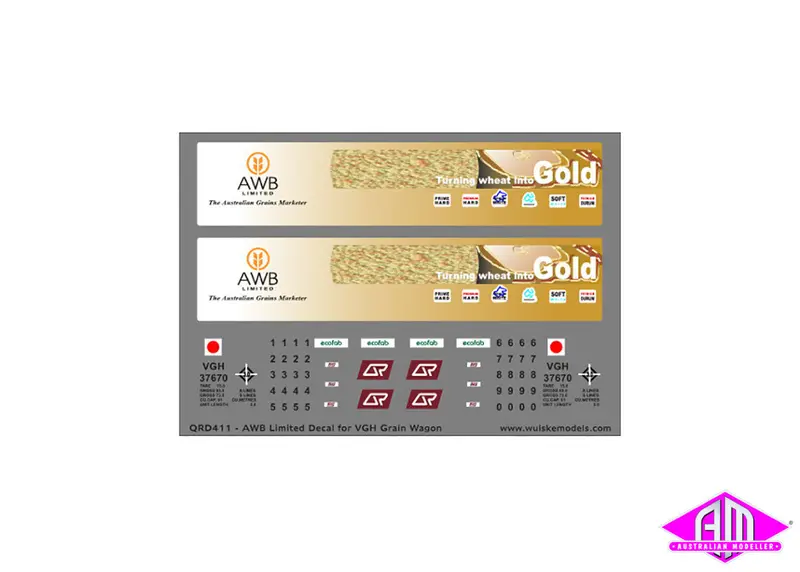 Awb Limited Decal For Vgh Grain Wagon 1