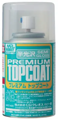 B602 Mr Premium Topcoat Semi-Gloss Clear Spray Can 88Ml 1