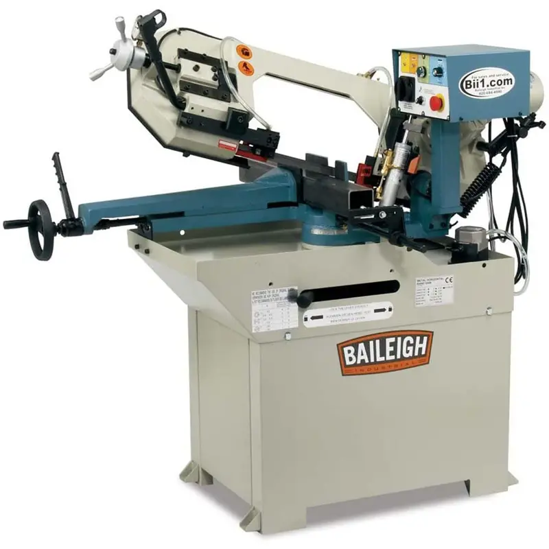 Baileigh 1001396 Bs-250M 110V 8" Horizontal Metal Mitering Head Band Saw 1