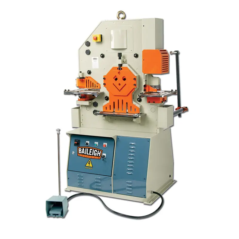 Baileigh 1007812 230V 3Ph 62 Ton Ironworker W/ 5 Integrated Stations 1