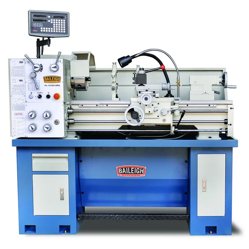 Baileigh 1016617 Pl-1236E-Dro-1.0 220V 1Ph Variable Speed Metal Lathe 1