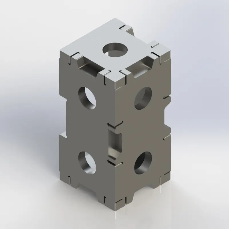Baileigh Wjt-Sb422uw-16 4" X 2" X 2" Weld Together Square Block 1