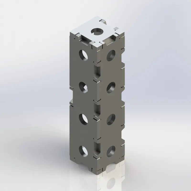Baileigh Wjt-Sb722uw-16 7.75" X 2" X 2" Weld Together Square Block 1