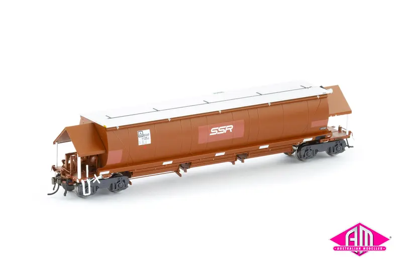 Bgkf Grain Hopper, Ssr Faded Sra Red - 4 Car Pack (Ngh-66) Ho Scale 1