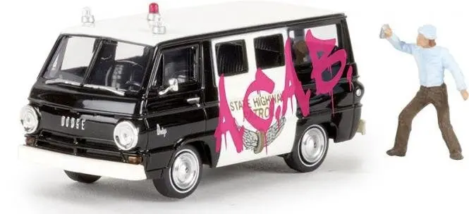 Bk34314 - Dodge A-100 Bus - A.C.A.B With Figure (Ho Scale) 1