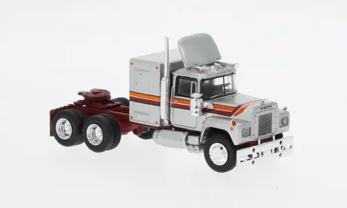 Bk85806 - Mack Rs 700 - Metallic Silver/Dark Red 1966 (Ho Scale) 1