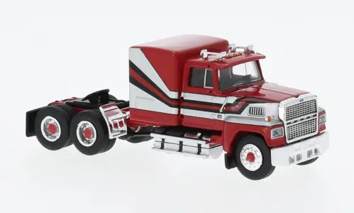 Bk85875 - Ford Ltl 9000 - Red/Silver 1978 (Ho Scale) 1