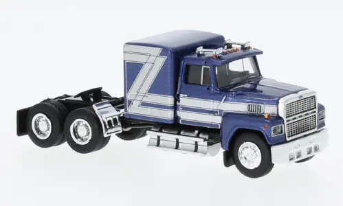Bk85880 - Ford Ltl 9000 - Metallic Dark Blue/Silver - 1978 (Ho Scale) 1