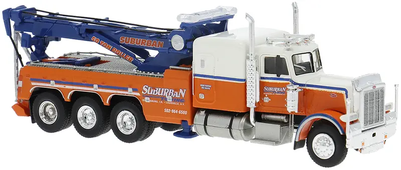 Bk86277 - Peterbilt 359 Towtruck "Suburban Towing" (Ho Scale) 1